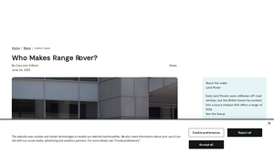 Range Rover - Key Models