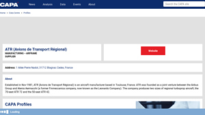 ATR - Regional Turboprop Aircraft