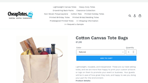 Cheap Totes - Cotton Canvas Tote Bags