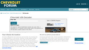 Chevrolet - VIN Decoder