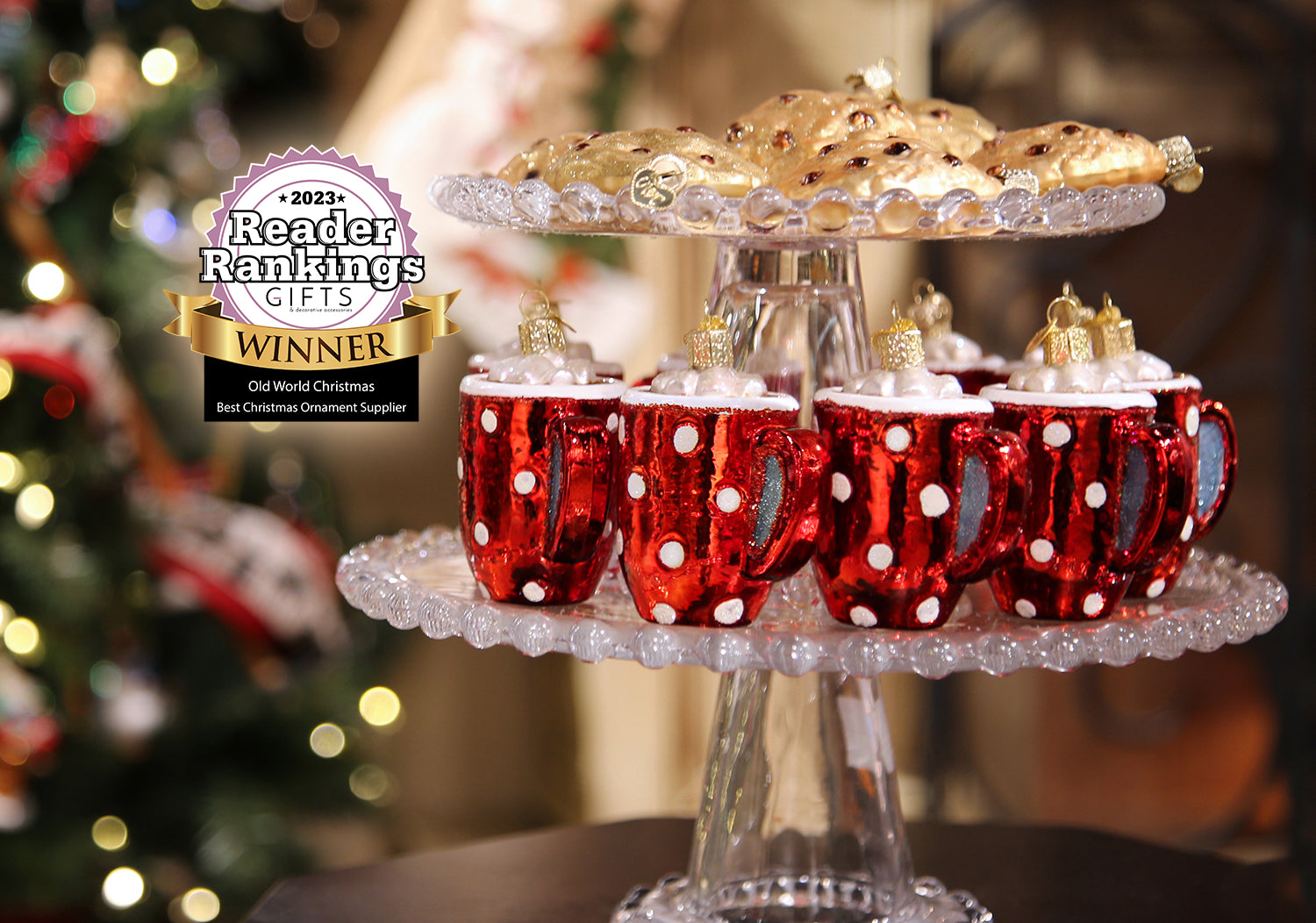 A stock image illustrating christmas decorations wholesale concepts