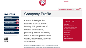 Church & Dwight - Sodium Bicarbonate