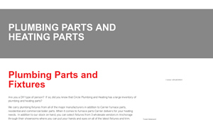 Circle Plumbing and Heating - Plumbing and Heating Parts
