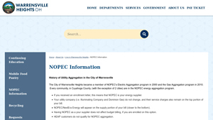 NOPEC - Energy Aggregation Programs