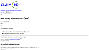 New Jersey Manufacturers - Electronic Claims Submission