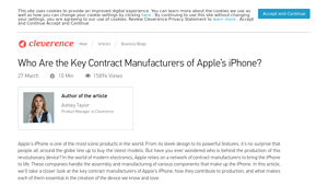 Cleverence - iPhone Manufacturing Insights
