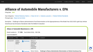 Climate Case Chart - EPA Greenhouse Gas Standards Challenge