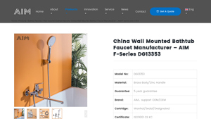 Dinggu Technology - Wall Mounted Bathtub Faucets