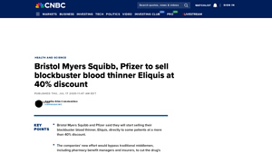 Eliquis - Direct Patient Sales