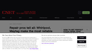 Whirlpool & Maytag - Most Reliable Appliance Brands