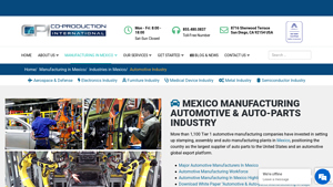 Automotive Industry - Key Products in Mexico