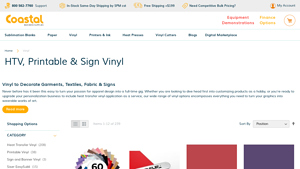 Coastal Business - Heat Transfer Vinyl (HTV)