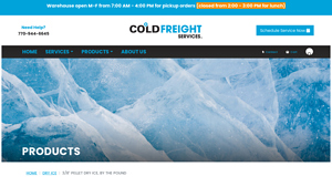 Cold Freight - 3/8 Pellet Dry Ice