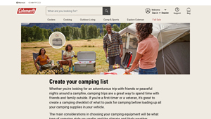 Coleman - Camping Gear
