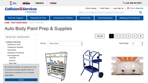 Collision Services - Auto Body Paint Prep Supplies
