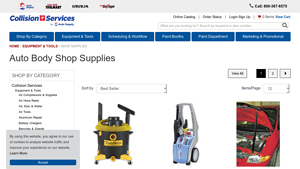 Collision Services - Auto Body Shop Supplies
