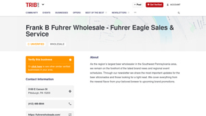 Frank B Fuhrer Wholesale - Beer News & Events