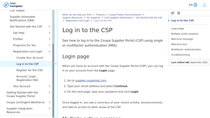 Coupa - Supplier Portal