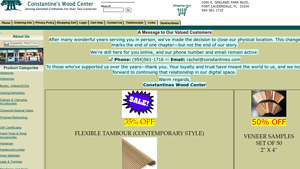 Constantine's - Flexible Tambour & Veneer Samples