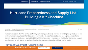 Constellation - Hurricane Supply Essentials