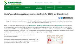 C&S Wholesale Grocers - SpartanNash Acquisition