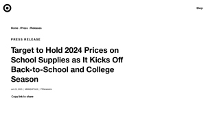 Target - 2024 Back-to-School Essentials