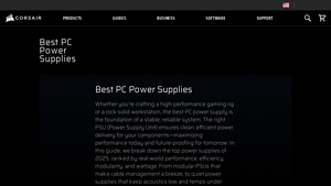 Corsair - Best PC Power Supplies 2025