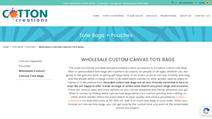 Cotton Creations - Custom Printed Tote Bags