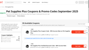 Coupert - Pet Supplies Plus Promo Codes