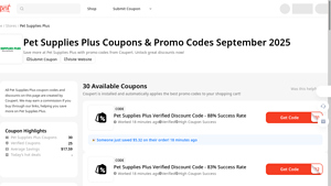 Pet Supplies Plus - Discount Vouchers
