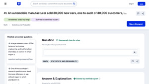 Automobile Manufacturer - New Car Sales