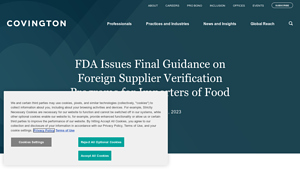 COV - FSVP Compliance Guidance