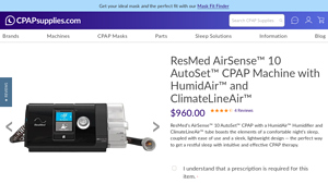 ResMed - AirSense™ 10 AutoSet™ CPAP Machine