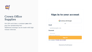 Crown Office Supplies - Referral Program