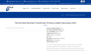 Daelim - 750 kVA Skid Mounted Transformer