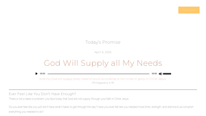 Daily Promise - Divine Provision