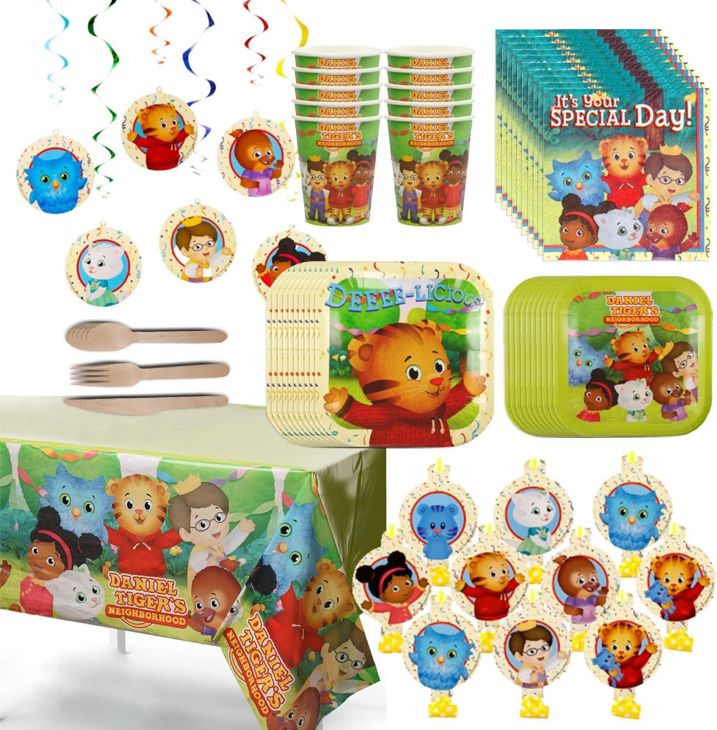 A stock image illustrating daniel tiger party supplies concepts