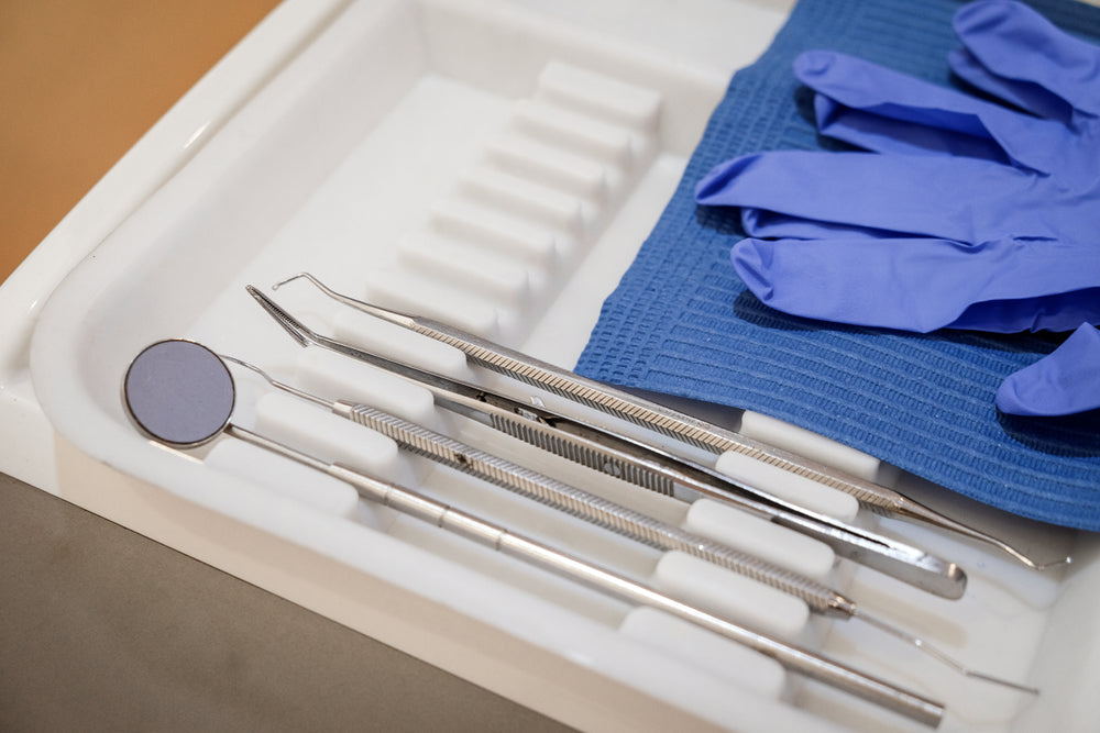 A stock image illustrating dental office supplies concepts