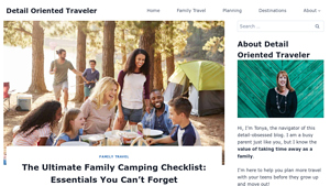 Detail Oriented Traveler - Essential Camping Gear