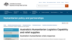 Australia - Humanitarian Logistics Capability