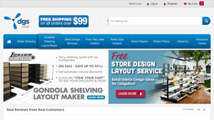 DGS Retail - Wood Rolling Gondola