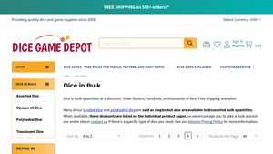 Dice Game Depot - Bulk High-Quality Dice