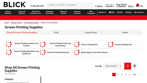 BLICK - Screen Printing Supplies