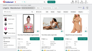 Lingerie - Manufacturers & Suppliers in India