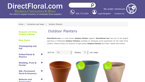 Direct Floral - 10 Garden Pot