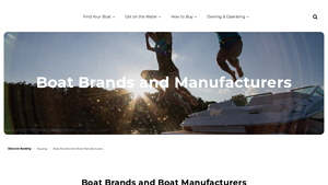 Discover Boating - Types of Boats by Manufacturer