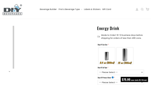 DIY Beverages - Customizable Energy Drinks