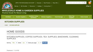 Down to Earth Distributors - Kitchen Supplies