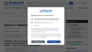 Adderall XR - Generic Strengths Overview