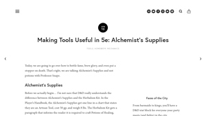 DumpStat Adventures - Alchemist's Supplies